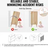 An image demonstrating how to install an anti-tip device on a cabinet to prevent accidents involving children. Anteprima dell’immagine prodotto