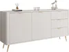 Kommode SCARLETT 163 2D3S mit Schubladen / Beige + Gold Produktbild-Vorschau 8