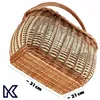 KADAX Kosz Wiklinowy Koszyk Na Grzyby Zakupy Piknik Owoce z Podgląd zdjęcia produktu 4