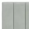Close-up of a gray padded headboard. Produktbild-Vorschau