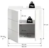 Mobile sotto il lavabo Vira bianco 60 x 56 x 32 cm X2LA9T72 Anteprima dell’immagine prodotto 7