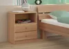 90.20-K35 hohe Nachtkonsole Buche Nachttisch mit zwei Produktbild-Vorschau 2