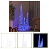 The Living Store LED-Leuchtkegel-Set Acryl Deko Blau Produktbild-Vorschau 9
