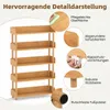 Étagère d'angle COSTWAY à 4 niveaux, bibliothèque Voir les images du produit 7