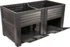Hochbeet mit Stauraum | 150 x 76 x 78 cm | in Anthrazit Produktbild-Vorschau 1