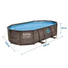 Piscina da giardino con telaio 488 x 305 x 107 cm 12 in 1 Anteprima dell’immagine prodotto 8