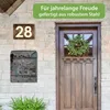 banjado Design Briefkasten Stahl schwarz mit Zeitungsfach Produktbild-Vorschau 4