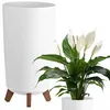 Prosperplast Blumentopf | Gracia Tubus Slim | Weiß | 24 cm Produktbild-Vorschau 1