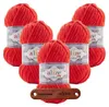 5 x ALIZE Velluto 421 SUNSET mit Label Produktbild-Vorschau 1