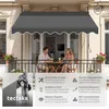 tectake® Klemmmarkise mit Handkurbel einfache Montage Produktbild-Vorschau 2