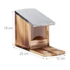 Relaxdays Eichhörnchen Futterhaus, Holz Futterstation, Produktbild-Vorschau 4