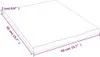vidaXL Piano lavabo marrone chiaro 40x50x2 cm in legno Anteprima dell’immagine prodotto 6