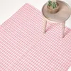 HOMESCAPES Webteppich rosa-weiß kariert - Baumwollteppich Produktbild-Vorschau 2