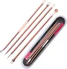 EWANTO Mitesserentferner 4er Set aus Edelstahl Rosegold Produktbild-Vorschau 2