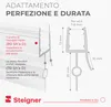 STEIGNER Guarnizione doccia UK22 70 cm (1 pz.) trasparente Anteprima dell’immagine prodotto 5
