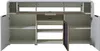 Sideboard - Grau - Weiß Hochglanz - Akustikstoffbezug - B Produktbild-Vorschau 4