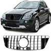 Sport Kühlergrill Schwarz Glanz Chrom für Mercedes M Klasse Produktbild-Vorschau 1