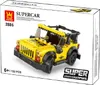 Wange Supercar Bausatz Jeep gelb kompatibel 122 Teile Produktbild-Vorschau 2