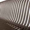 bruce garten 2-sitzer bench pp/metal lila/brown Produktbild-Vorschau 3