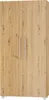 A closed wardrobe with two doors, featuring a wood-grain texture. Anteprima dell’immagine prodotto