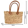 Kobolo Tasche Korbtasche Flechttasche aus Wasserhyazinthe - Produktbild-Vorschau 2