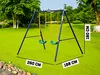 MUWO Spielgerüst mit Doppelschaukel, robuster Produktbild-Vorschau 3