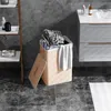Kosz na pranie HOMCOM Slim z pokrywką 72L Pojemnik na Podgląd zdjęcia produktu 2