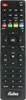 A black remote control with various buttons and labels. Produktbild-Vorschau