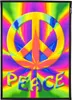 PSYWORK Schwarzlicht Stoffposter Neon "Weed Peace", Produktbild-Vorschau 1