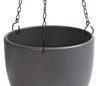 Dehner Hängeampel, Ø 22 cm, Höhe 20 cm, Keramik, dunkelgrau Produktbild-Vorschau 2