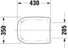 Duravit WC-Sitz D-CODE mit Absenkautomatik weiß Produktbild-Vorschau 33