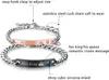 Partner Armband Set Edelstahl für Paare – Panzerkette mit Produktbild-Vorschau 6