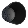 A black plastic plant pot with a textured exterior and a smooth interior, shown from a top-down perspective against a white background. Podgląd zdjęcia produktu