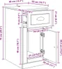 vidaXL Seitenschrank 40 x 50 x 75 cm Holzwerkstoff Altholz Produktbild-Vorschau 8