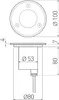 LED Bodeneinbaustrahler ALFA MINI rund Ø 100 mm Edelstahl Produktbild-Vorschau 4