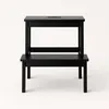 Sgabello in bambù con gradino KROK, altezza 46 cm, nero Anteprima dell’immagine prodotto 3