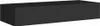 A black rectangular shelf unit is shown against a white background. Produktbild-Vorschau
