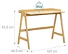 Relaxdays, bureau en bois, dimensions (H x L x P) : 81,5 x Voir les images du produit 4