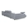 U-Form Ecksofa Magnum U Hellgrau mit Schlaffunktion und 2 Produktbild-Vorschau 6