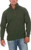 Mivaro Herren Troyer Halfzip in Grün - Pullover mit halbem Produktbild-Vorschau 1