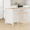 vidaXL Îlot de cuisine HILL Blanc 112 x 66 x 90 cm Bois de Voir les images du produit 2