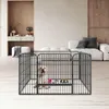 Enclos pour chien 125 x 85 x 70 cm - gris Voir les images du produit 9