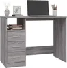 vidaXL Bureau avec tiroirs gris Sonoma 102x50x76 cm Voir les images du produit 3