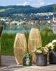 BELIANI Laterne Braun 72 cm mit Windlicht aus Glas für den Produktbild-Vorschau 5