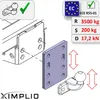 Höhenverstellbare Adapterplatte Anhängerbock 4x90 mm für Produktbild-Vorschau 1