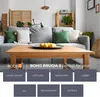 BRUGIA S malá závěsná stropní lampa boho styl E27 bambusová Náhled obrázku produktu 15
