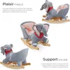 Éléphant à bascule en peluche à partir de 12 mois - gris Voir les images du produit 3