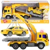 A toy wrecker truck with a taxi on a trailer, displayed in its packaging. Anteprima dell’immagine prodotto