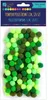Polyester Pompons Mix Grün 120 Stk. Produktbild-Vorschau 2