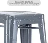Close-up of a gray metal bar stool with water droplets on its surface. Náhľad obrázku produktu